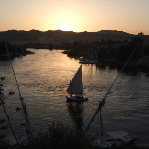 Nile cruise on felucca sunset cruise