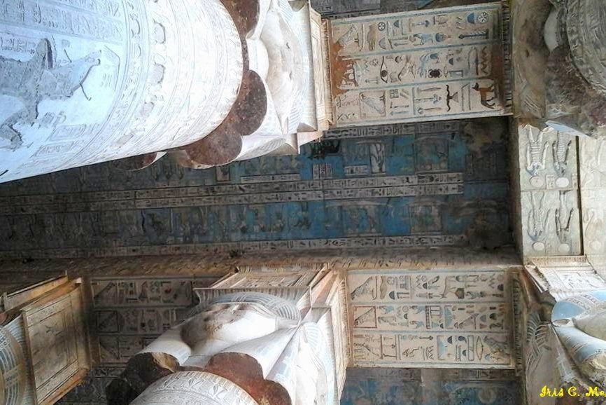 Dendera cleaned ceilings with Hathors name