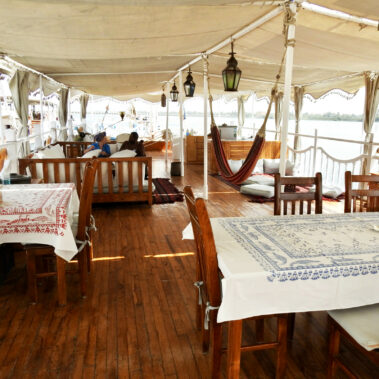 On deck of dahabiya ABUNDANCE