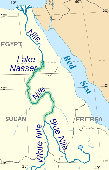 Map of Nubia. By Treetoes023 (CC BY-SA 4.0), via Wikimedia Commons. A map of Nubia