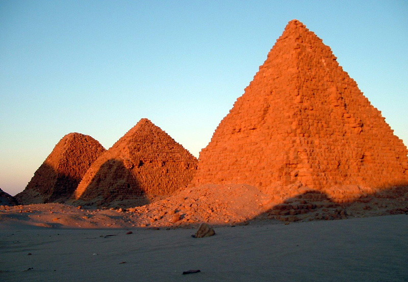 Pyramids of Nuri, Sudan. Photo by Vit Hassan (CC BY-SA 2.0), via Wikimedia Commons. Photo, Pyramids of Nuri, Sudan